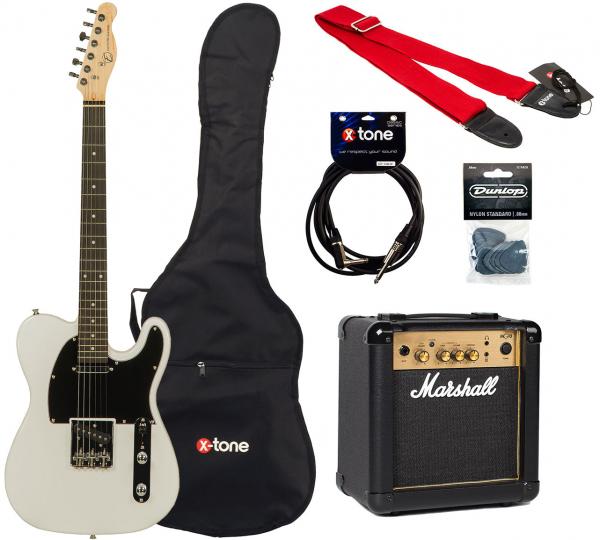 STR70 +Marshall MG10G +Accessories - olympic white Pack guitare