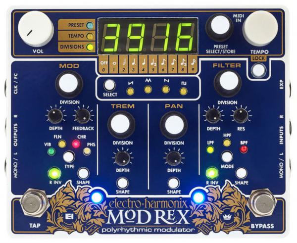 Mod Rex Polyrhythmic Modulator Modulation, chorus, flanger, phaser 