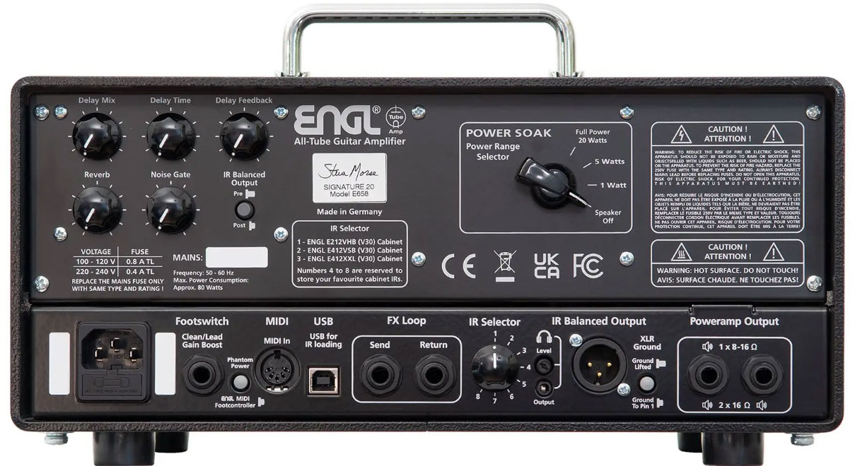 Engl Steve Morse E658 20 Head Signature 20/5/1w El84 - Ampli Guitare Électrique TÊte / PÉdale - Variation 1