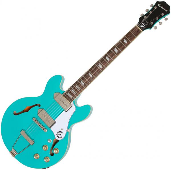Epiphone Casino Coupe 2019 - turquoise Semi-hollow electric guitar