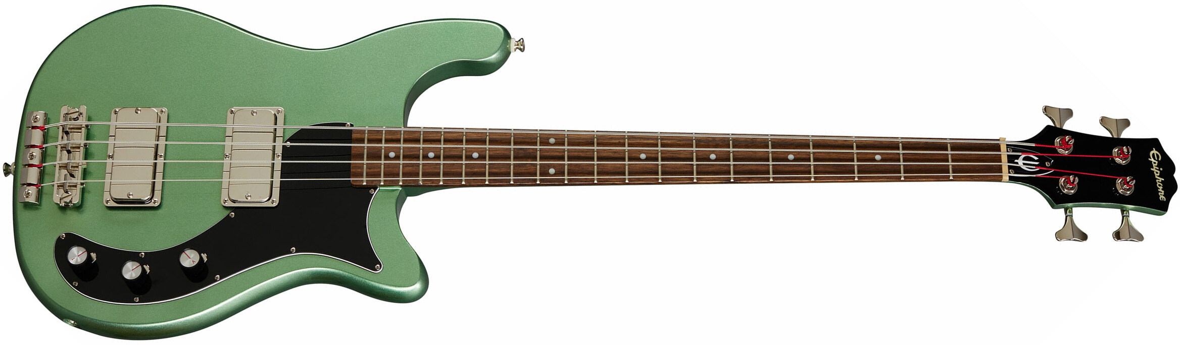 Epiphone Embassy Bass Original Lau - Wanderlust Green Metallic - Basse Électrique Solid Body - Main picture