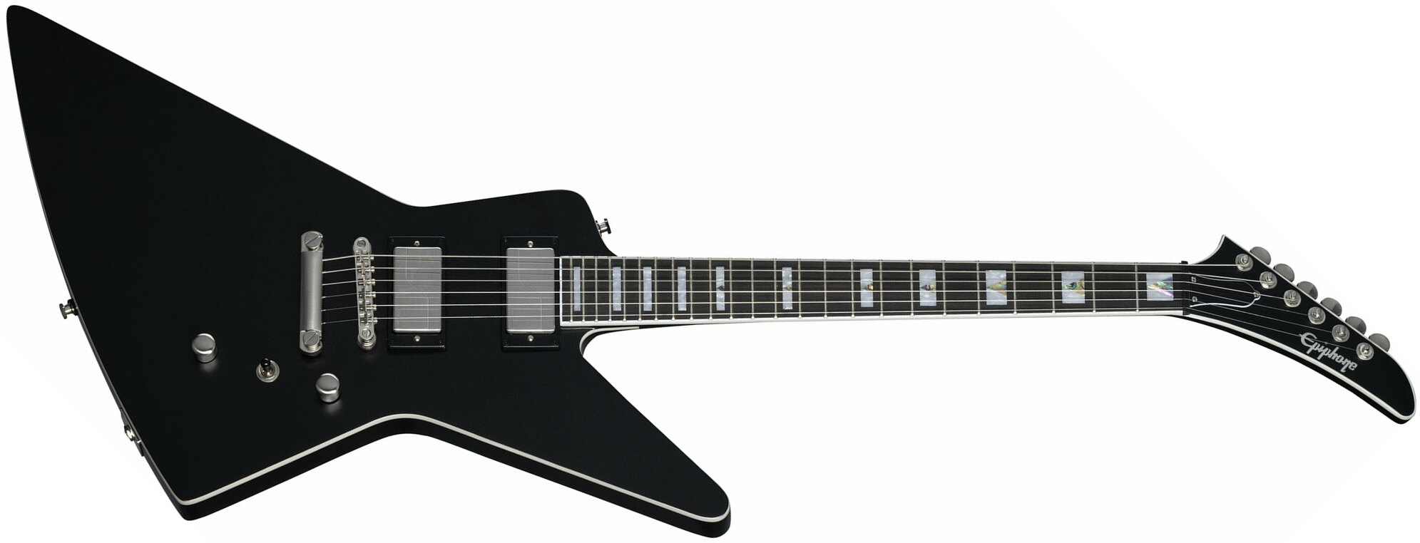 Epiphone Extura Prophecy Inspired By / Modern 2h Fishman Fluence  Ht Eb - Aged Jet Black Metallic - Guitare Électrique MÉtal - Main picture