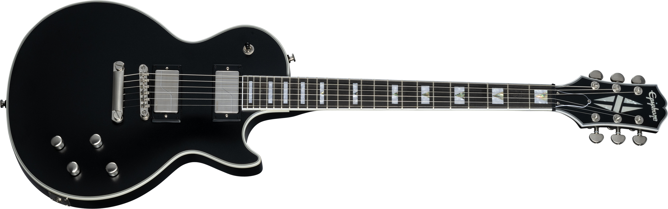 Epiphone Les Paul Prophecy Inspired By / Modern 2h Fishman Fluence Ht Eb - Aged Jet Black Metallic - Guitare Électrique Single Cut - Main picture