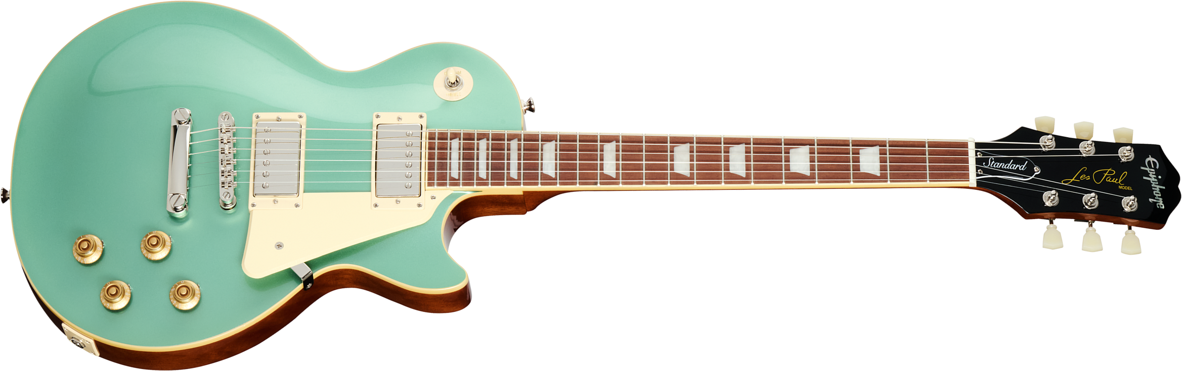 Epiphone Les Paul Standard 50s Insp. By Gibson 2h Ht Lau - Inverness Green - Guitare Électrique Single Cut - Main picture