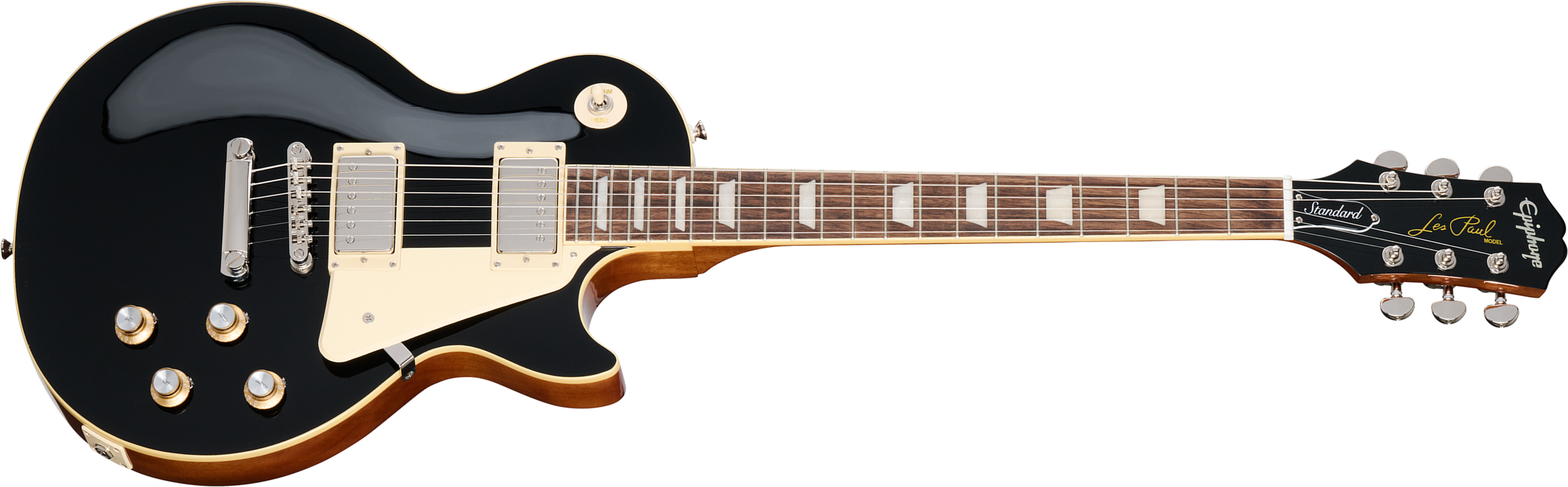 Epiphone Les Paul Standard 60s I.b.g Original 2h Ht Lau - Ebony - Guitare Électrique Single Cut - Main picture