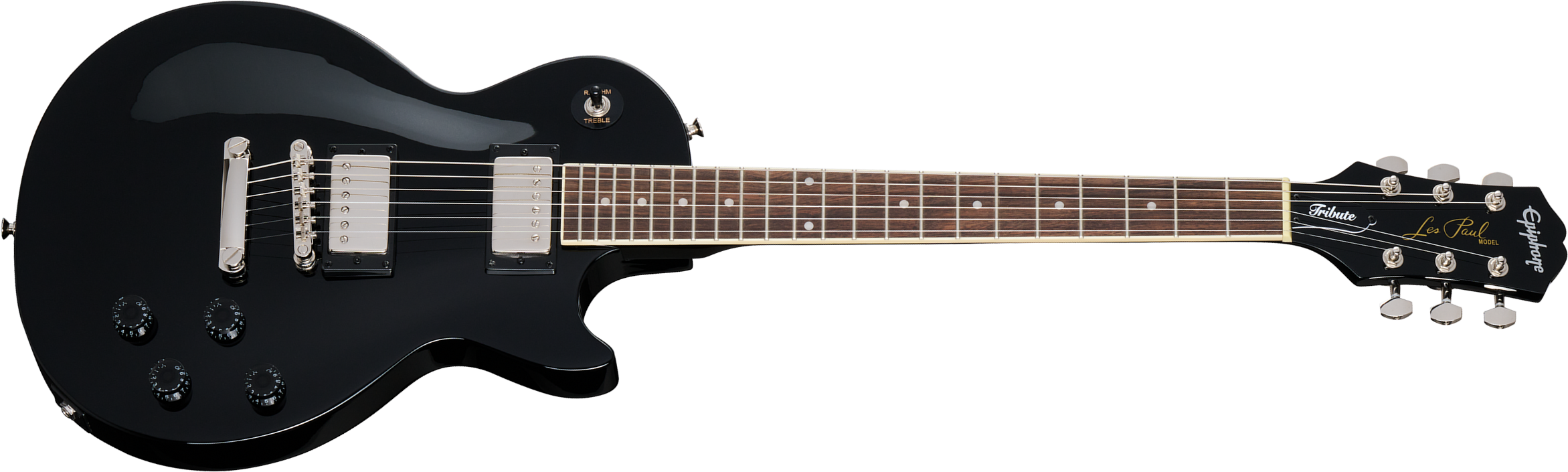 Epiphone Les Paul Tribute Inspired By / Modern 2h Ht Lau - Ebony - Guitare Électrique Single Cut - Main picture