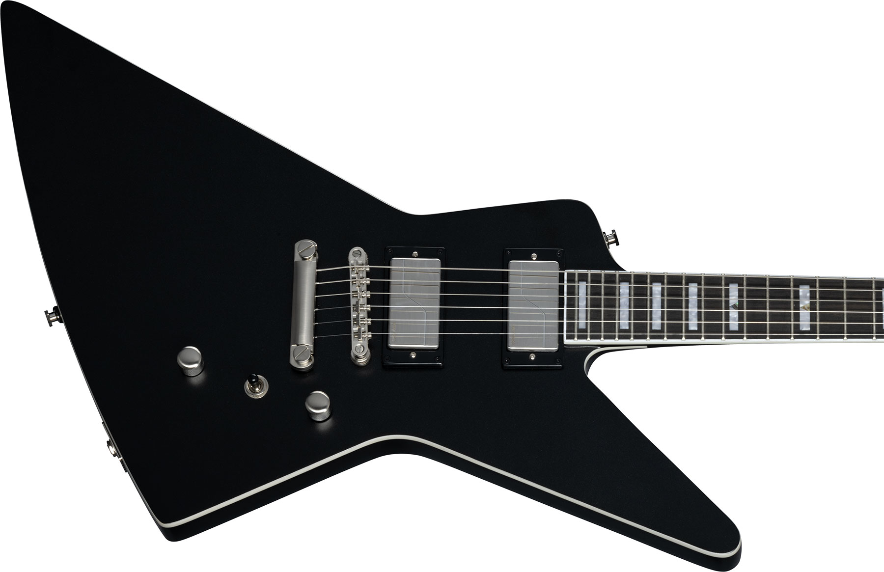 Epiphone Extura Prophecy Inspired By / Modern 2h Fishman Fluence  Ht Eb - Aged Jet Black Metallic - Guitare Électrique MÉtal - Variation 8