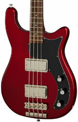 Basse électrique solid body Epiphone Embassy Bass - Sparkling Burgundy 