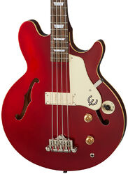 Basse électrique 1/2 caisse Epiphone Jack Casady Bass - Sparkling Burgundy 