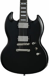 Guitare électrique double cut Epiphone Inspired By Gibson Modern Prophecy SG - Aged jet black metallic