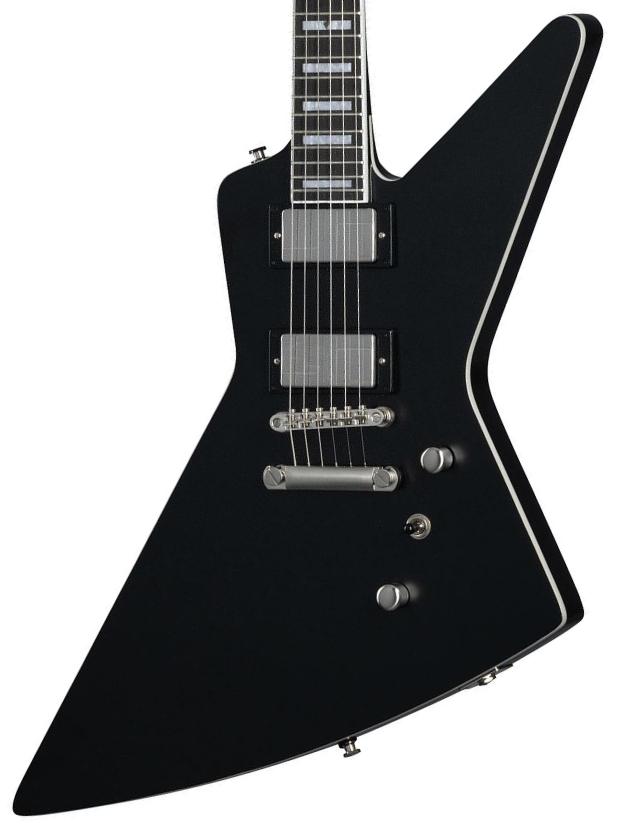 Guitare électrique métal Epiphone Inspired By Gibson Modern Prophecy Extura - Aged Jet Black Metallic