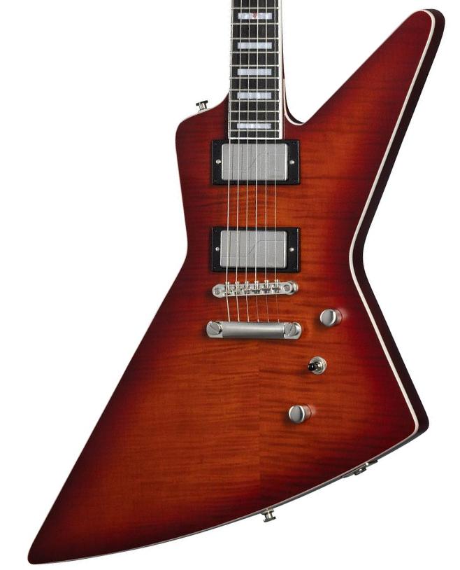 Guitare électrique métal Epiphone Inspired By Gibson Modern Prophecy Extura - Aged Bengal Tiger Burst