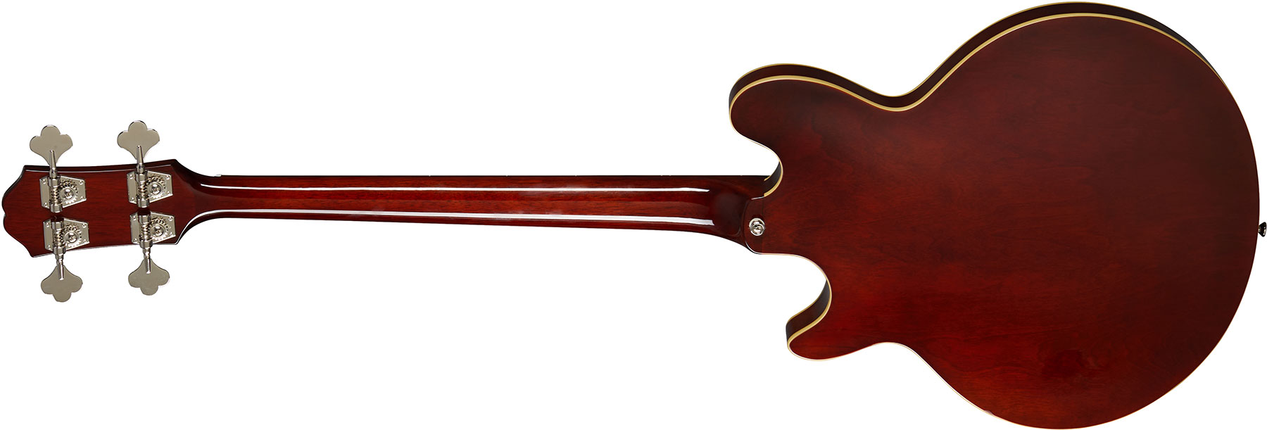 Epiphone Jack Casady Bass Signature Lau - Sparkling Burgundy - Basse Électrique 1/2 Caisse - Variation 1