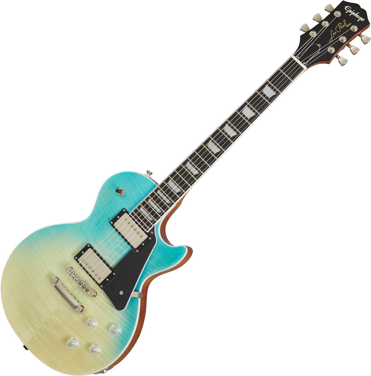 epiphone tommy thayer electric blue les paul outfit