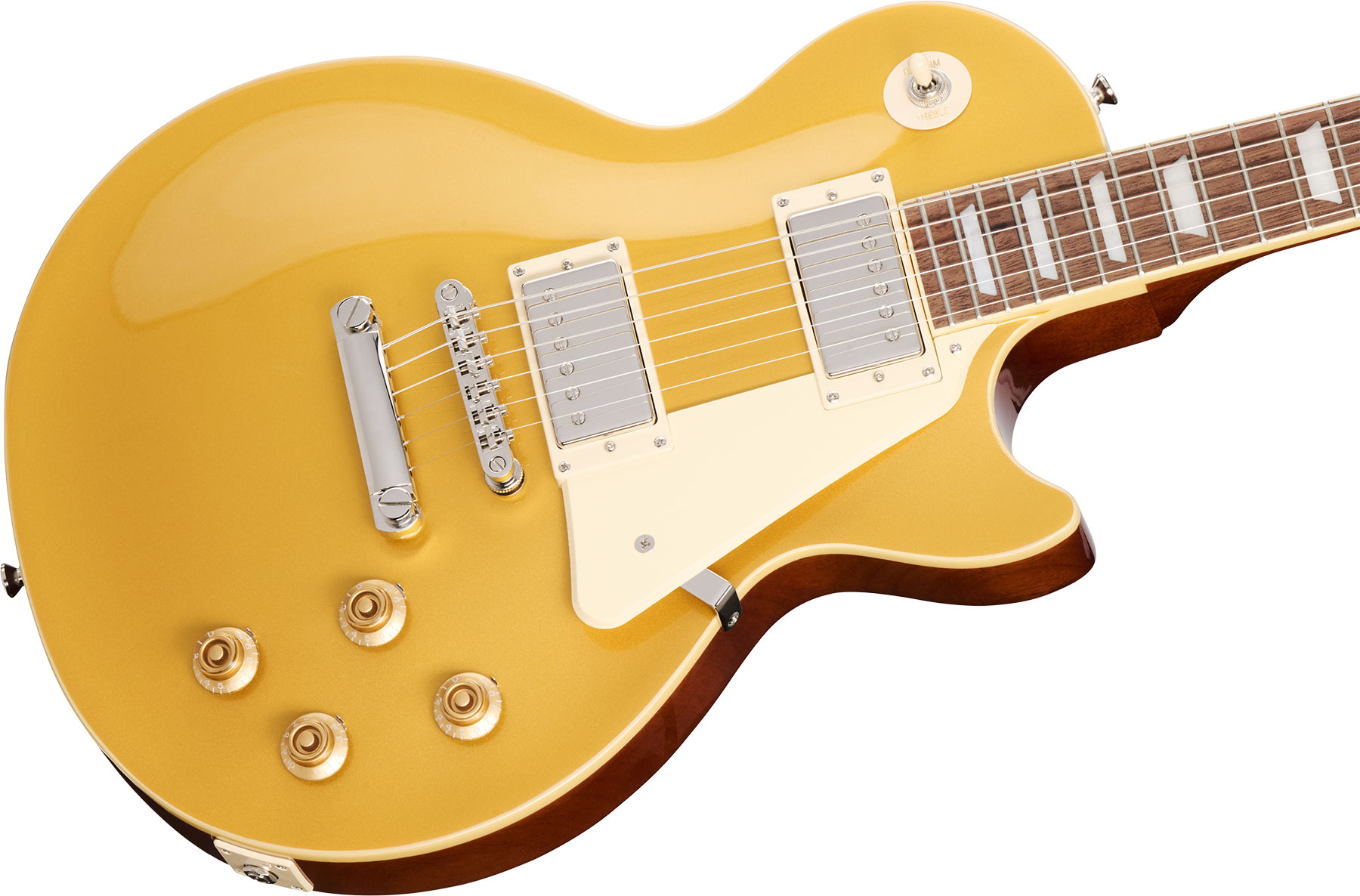 Epiphone Les Paul Standard 50s Insp. By Gibson 2h Ht Lau - Goldtop - Guitare Électrique Single Cut - Variation 3