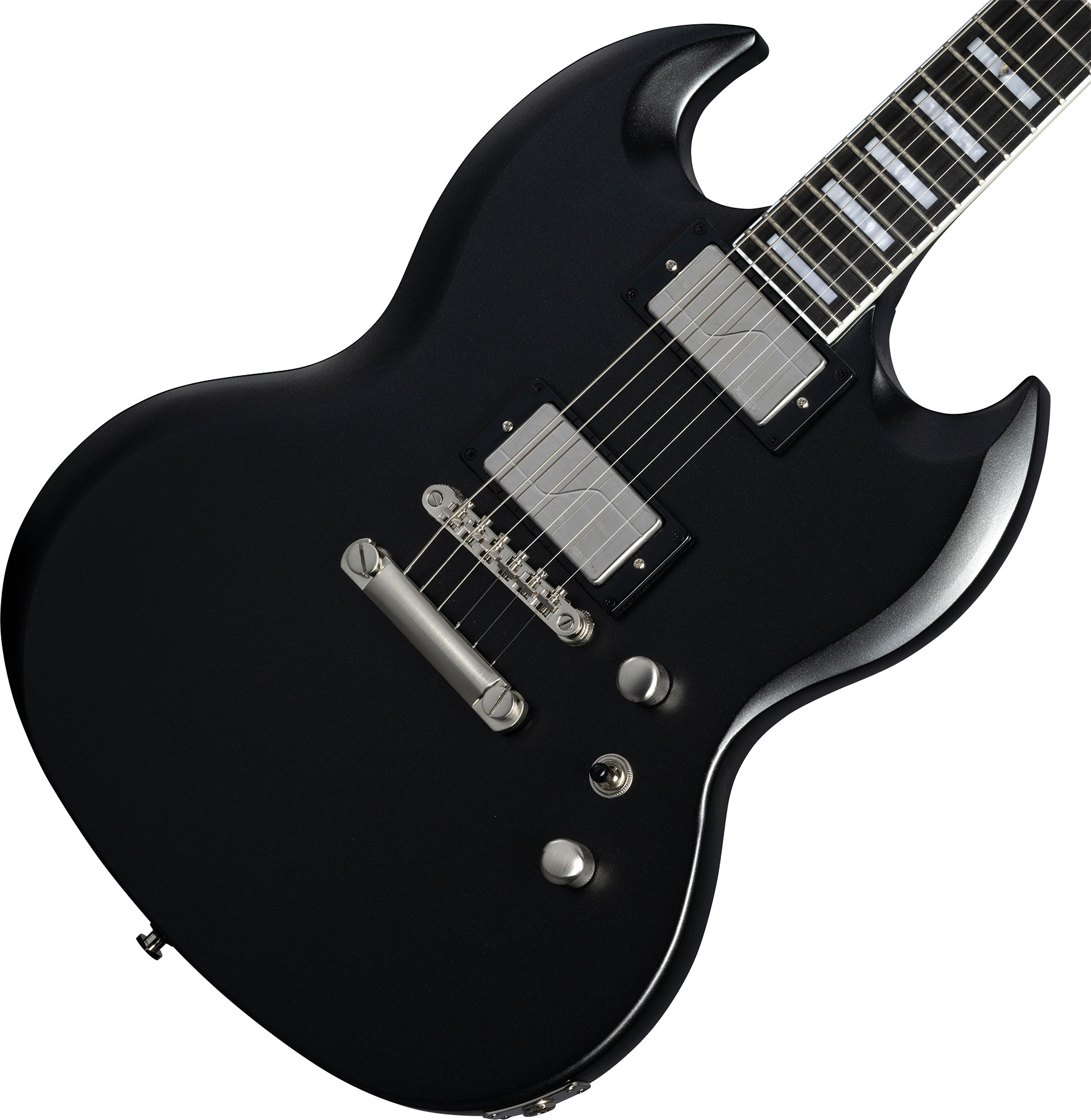 Epiphone Sg Prophecy Modern 2h Ht Eb - Aged Jet Black Metallic - Guitare Électrique Double Cut - Variation 3