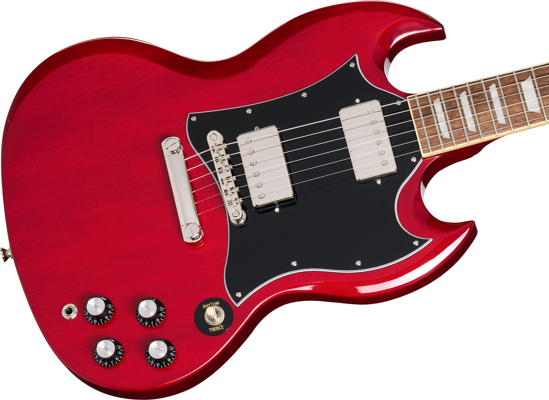 Epiphone Sg Standard Insp. By Gibson 2h Ht Lau - Cherry - Guitare Électrique Double Cut - Variation 3