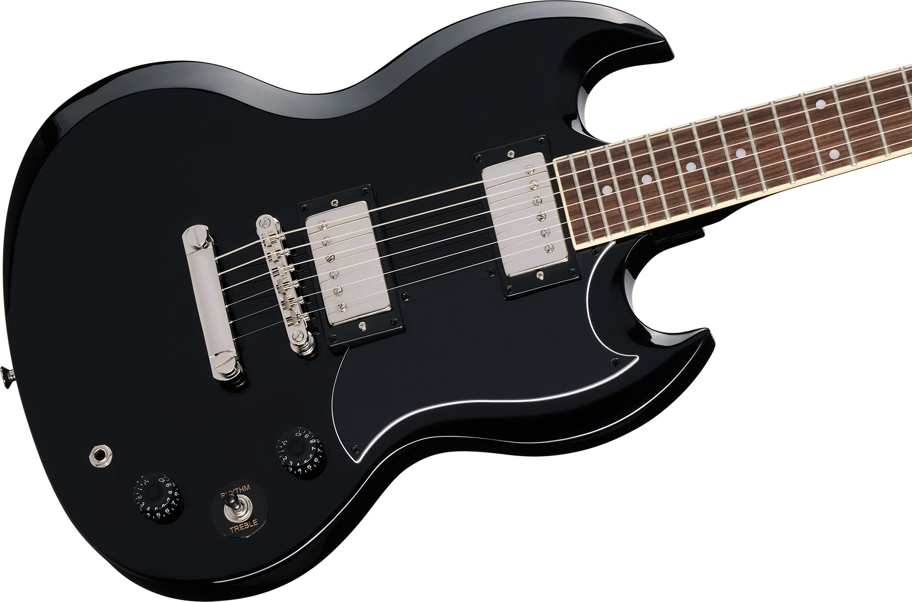 Epiphone Sg Tribute Sg Prophecy Inspired By / Modern 2h Ht Lau - Ebony - Guitare Électrique Double Cut - Variation 7