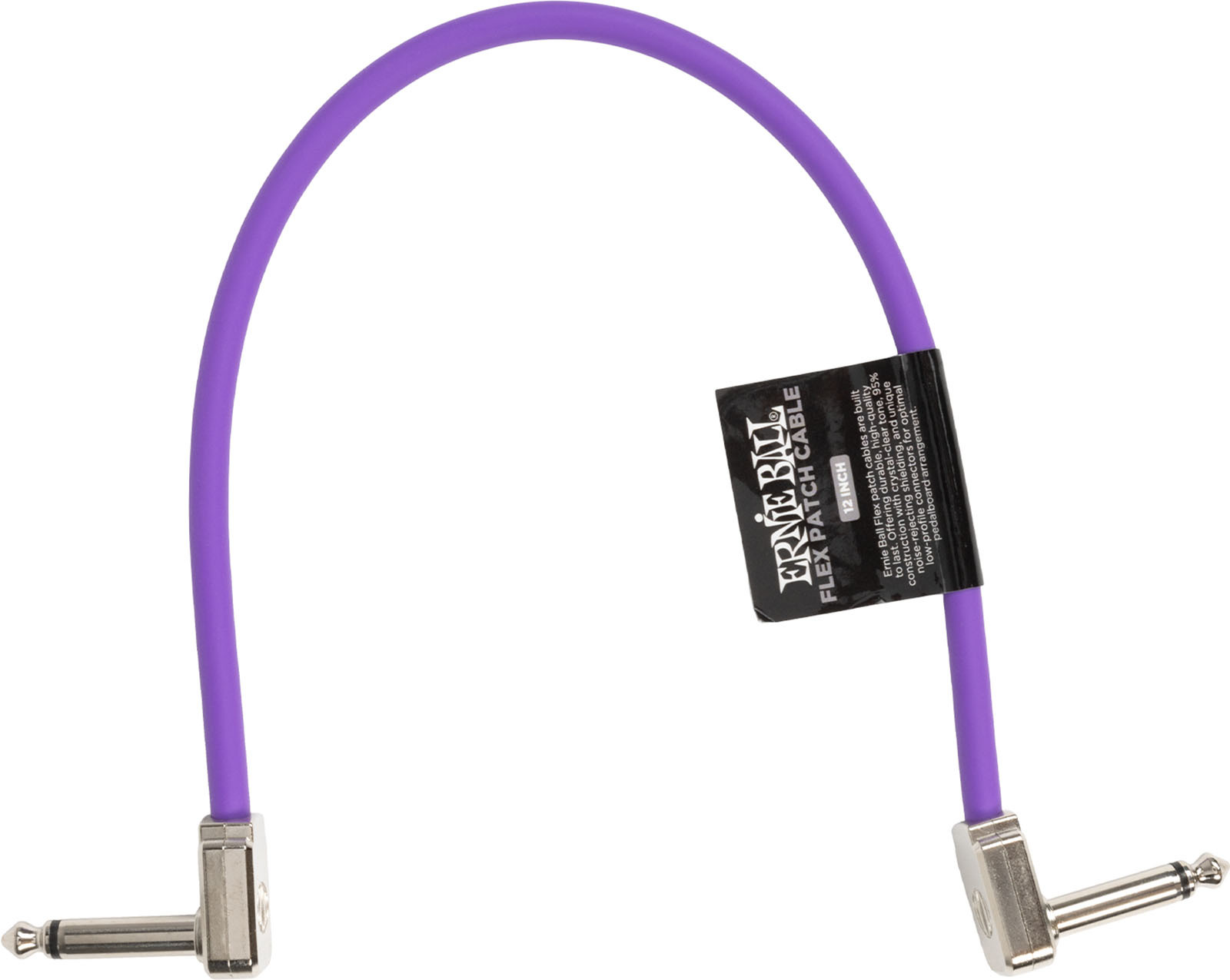 Ernie Ball CÂble De Patch Flex 30cm - Violet - Patch - Main picture