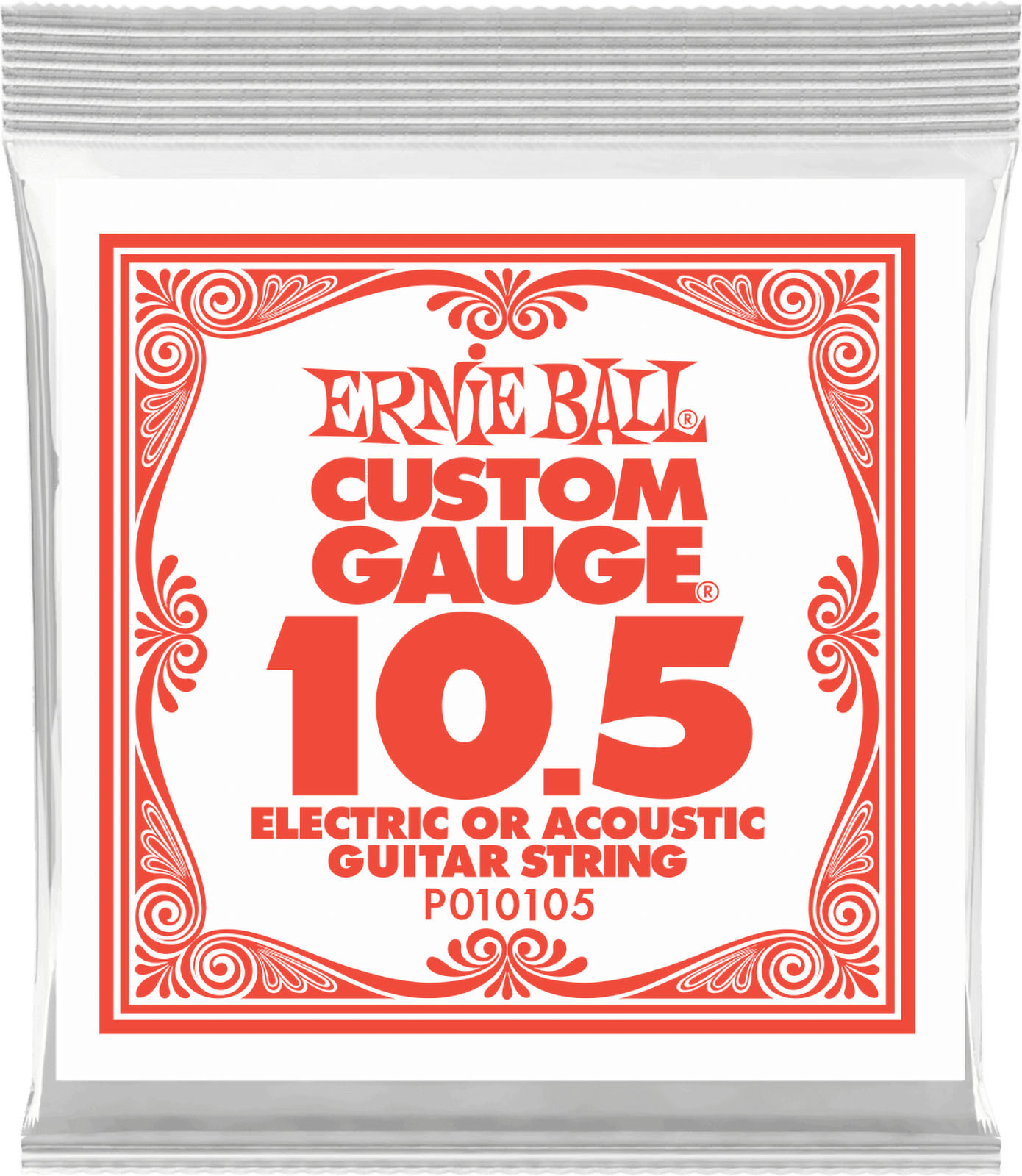 Ernie Ball Jeu De 6 Cordes Slinky Nickel Wound 10,5 - Cordes Guitare Électrique - Main picture