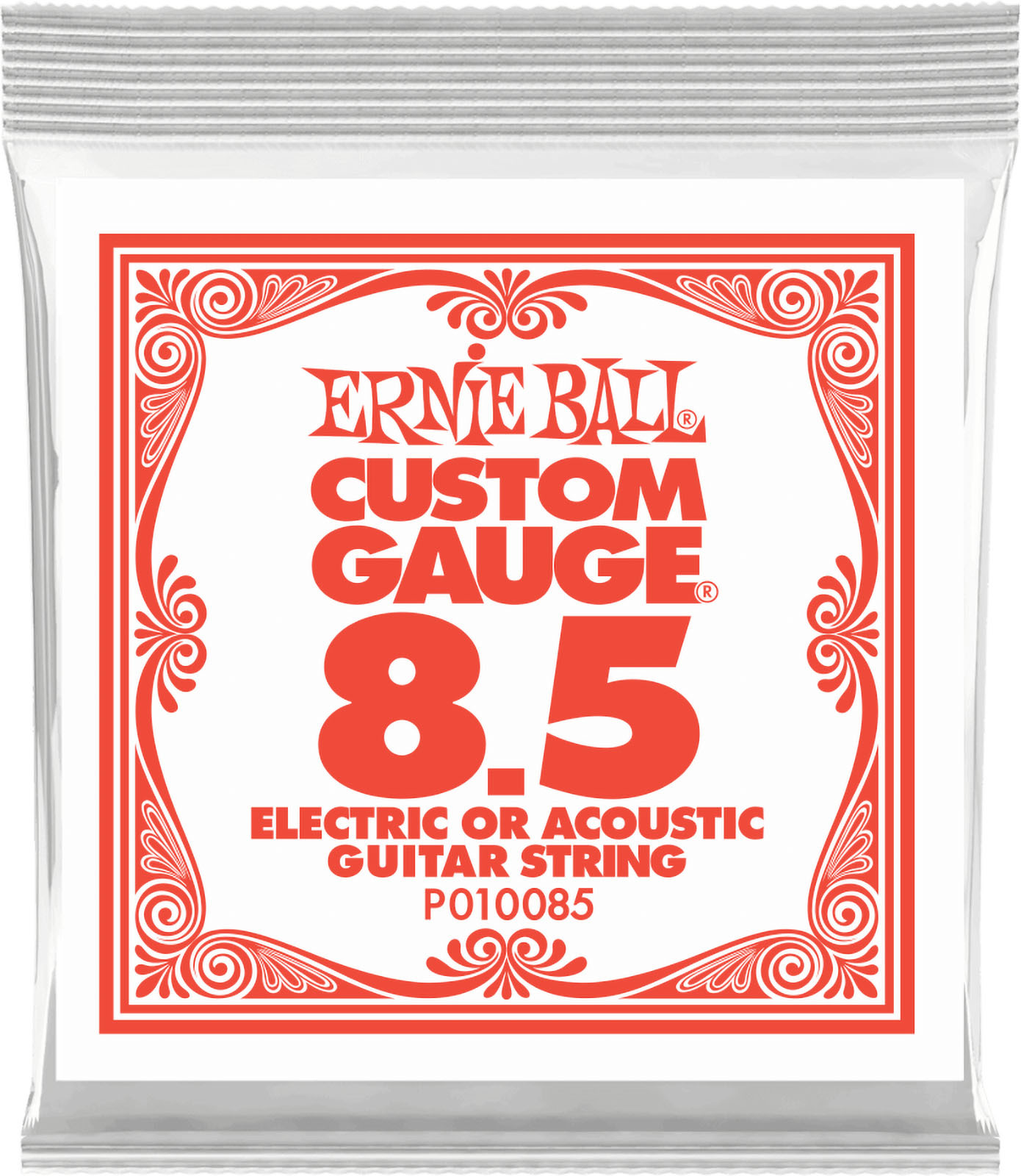 Ernie Ball Jeu De 6 Cordes Slinky Nickel Wound 8,5 - Cordes Guitare Électrique - Main picture