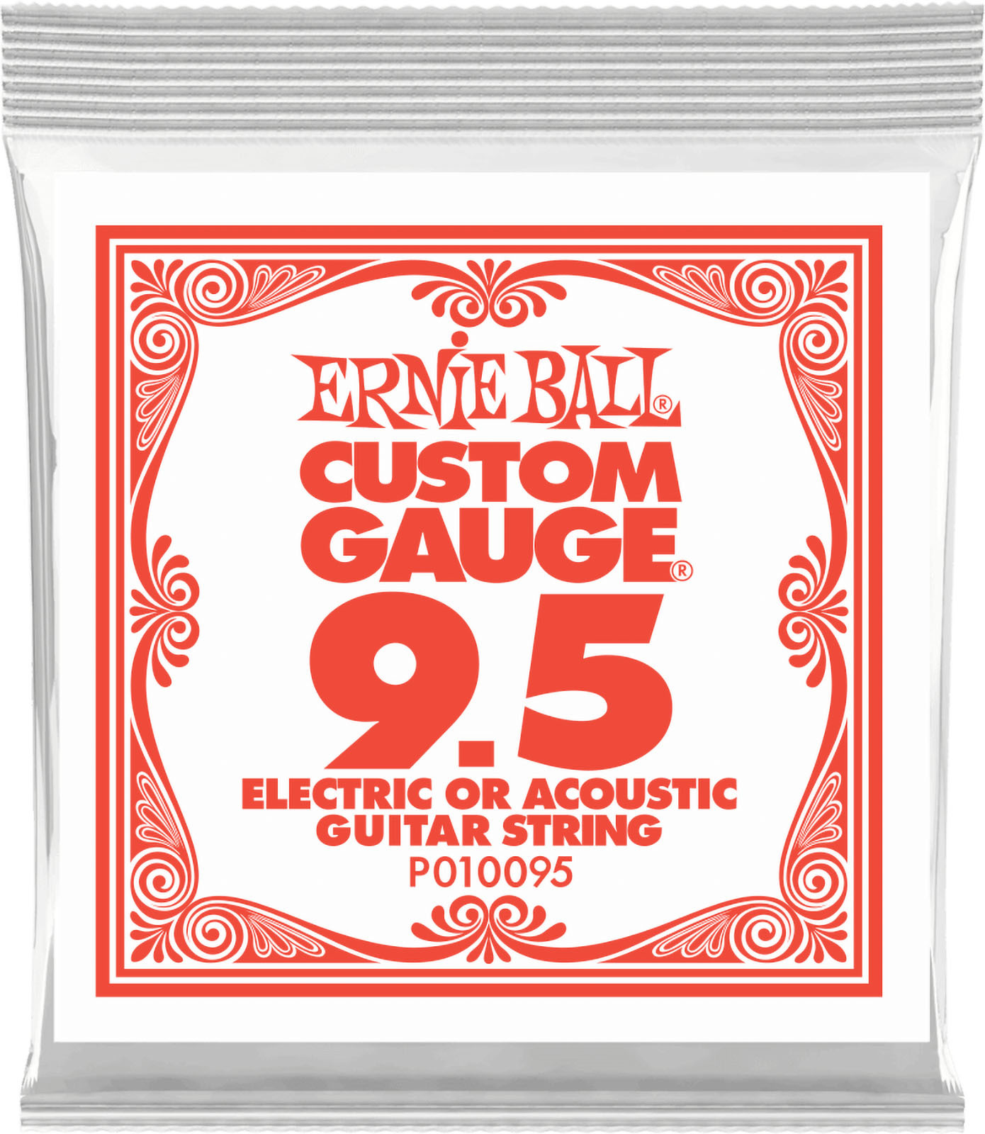 Ernie Ball Jeu De 6 Cordes Slinky Nickel Wound 9,5 - Cordes Guitare Électrique - Main picture