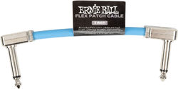 Patch Ernie ball Câble de patch Flex 7,5cm - Bleu