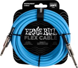 Câble Ernie ball FLEX CABLE JACK 6M - BLEU