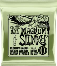 Cordes guitare électrique Ernie ball Magnum slinky 12-16-22w-32-44-56 - Jeu de 6 cordes