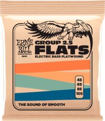 Cordes basse électrique Ernie ball SLINKY FLATS BASS LONG SCALE 45-105 - Jeu de 4 cordes