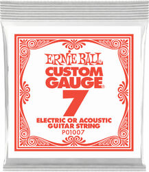 Cordes guitare électrique Ernie ball Slinky nickel wound 7 - Corde au détail