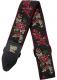 Jacquard Guitar Strap - Red Rose