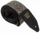 P04163 Gold & Black Paisley Jacquard 2in. Guitar Strap