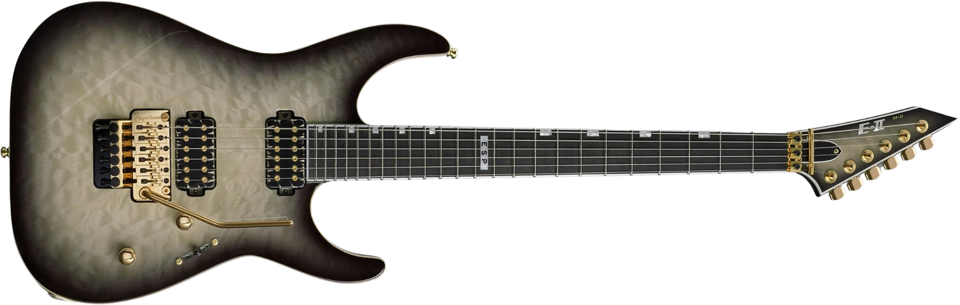 Esp E-ii M-ii Jap 2h Bare Knuckle Fr Eb - Black Natural Burst - Guitare Électrique MÉtal - Main picture