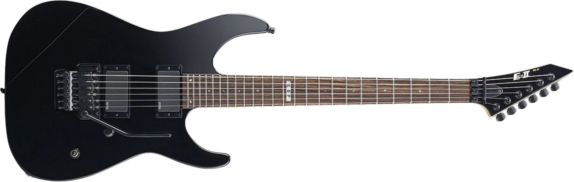 Esp E-ii M-ii Neck Thru Jap 2h Emg Fr Rw - Black - Guitare Électrique Forme Str - Main picture