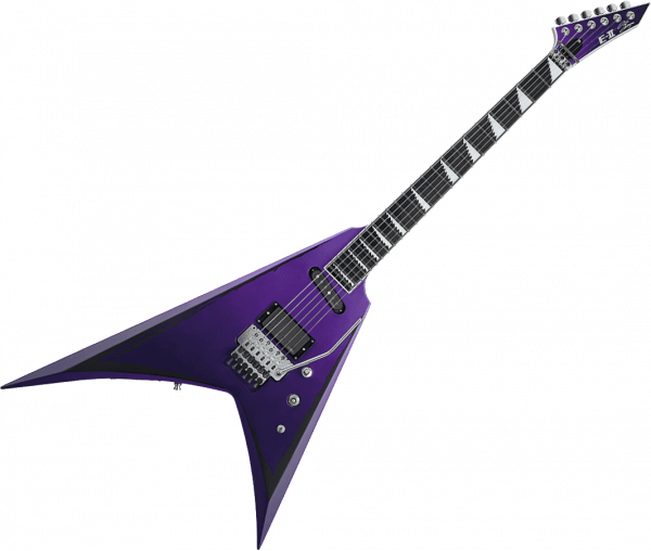 Esp E-II Alexi Ripped (Japan) - purple fade satin w/ ripped 