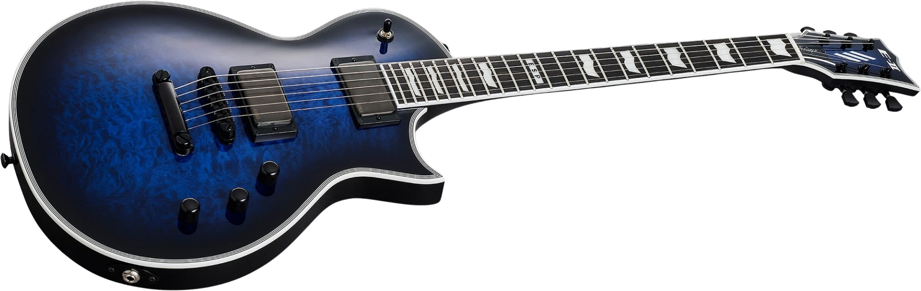 Esp E-ii Eclipse Jap 2h Emg Ht Eb - Reindeer Blue - Guitare Électrique Single Cut - Variation 1