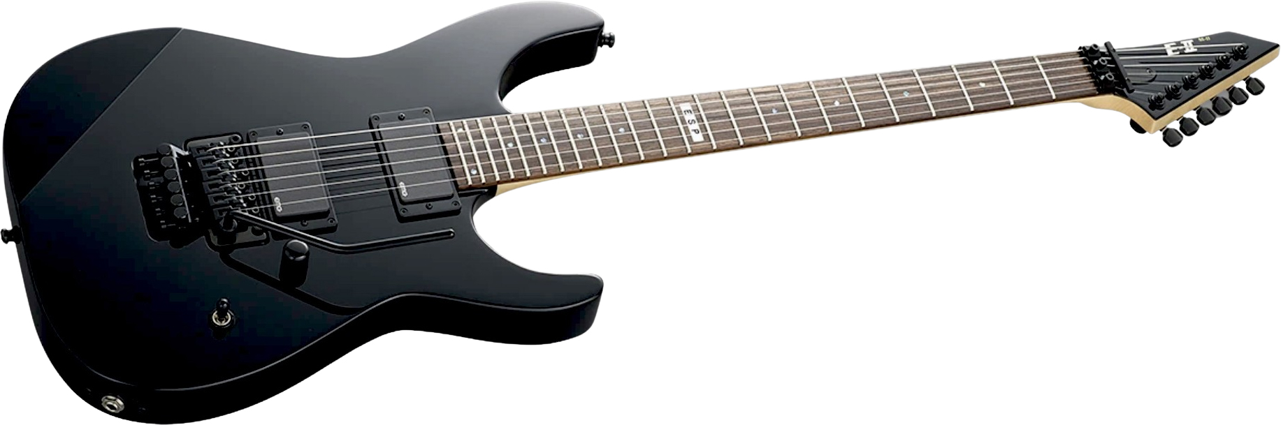 Esp E-ii M-ii Neck Thru Jap 2h Emg Fr Rw - Black - Guitare Électrique Forme Str - Variation 1