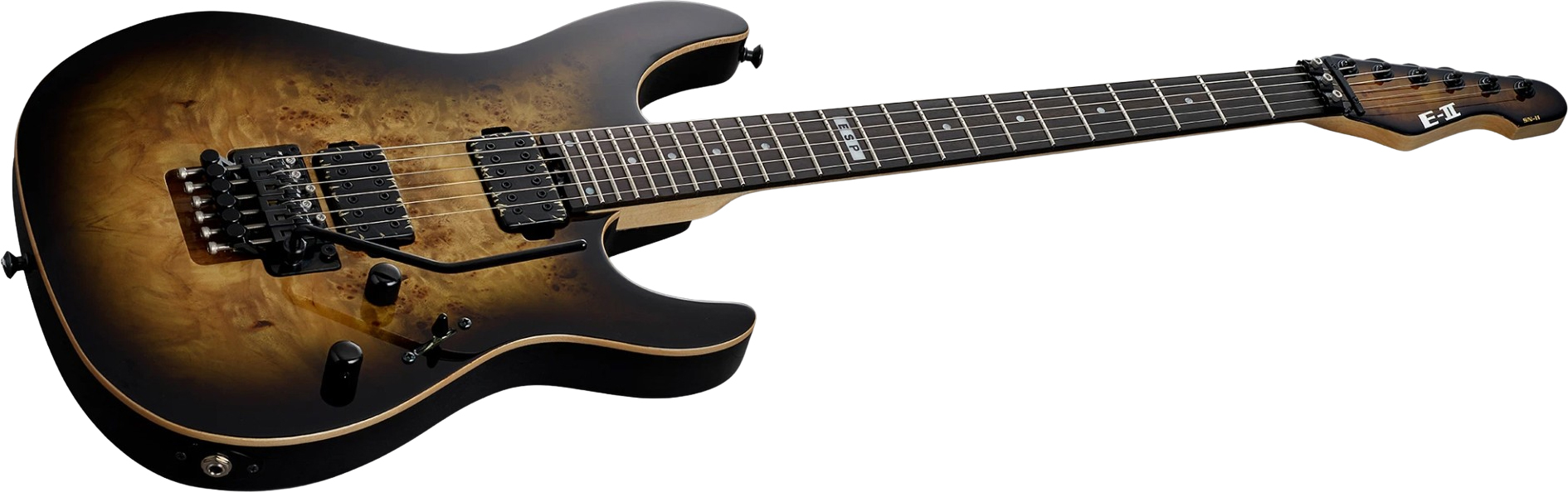 Esp E-ii Sn-ii Jap 2h Bare Knuckle Fr Eb - Nebula Black Burst - Guitare Électrique MÉtal - Variation 1