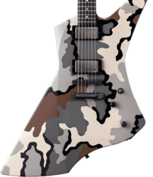 Guitare électrique métal Esp Custom Shop James Hetfield Snakebyte (Japan) - camo