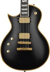 Guitare électrique single cut Esp E-II Eclipse DB LH (Japan) - vintage black