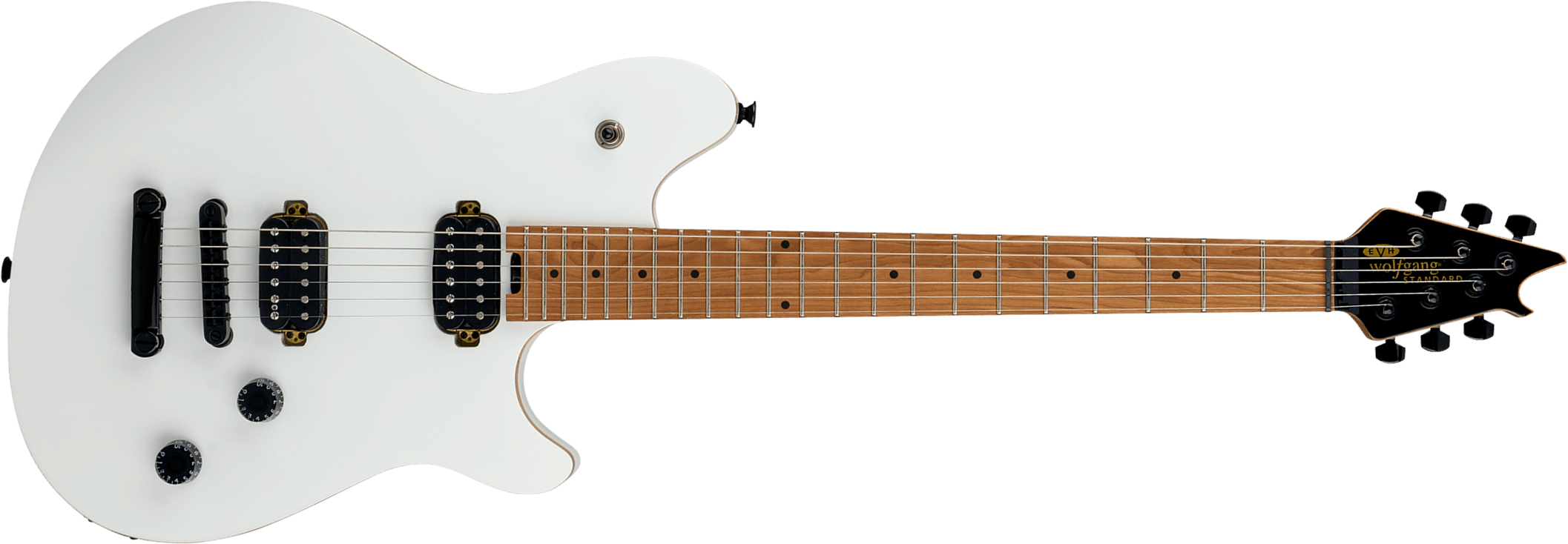 Evh Wolfgang Standard Tom Ind 2h Ht Mn - Cream White - Guitare Électrique MÉtal - Main picture