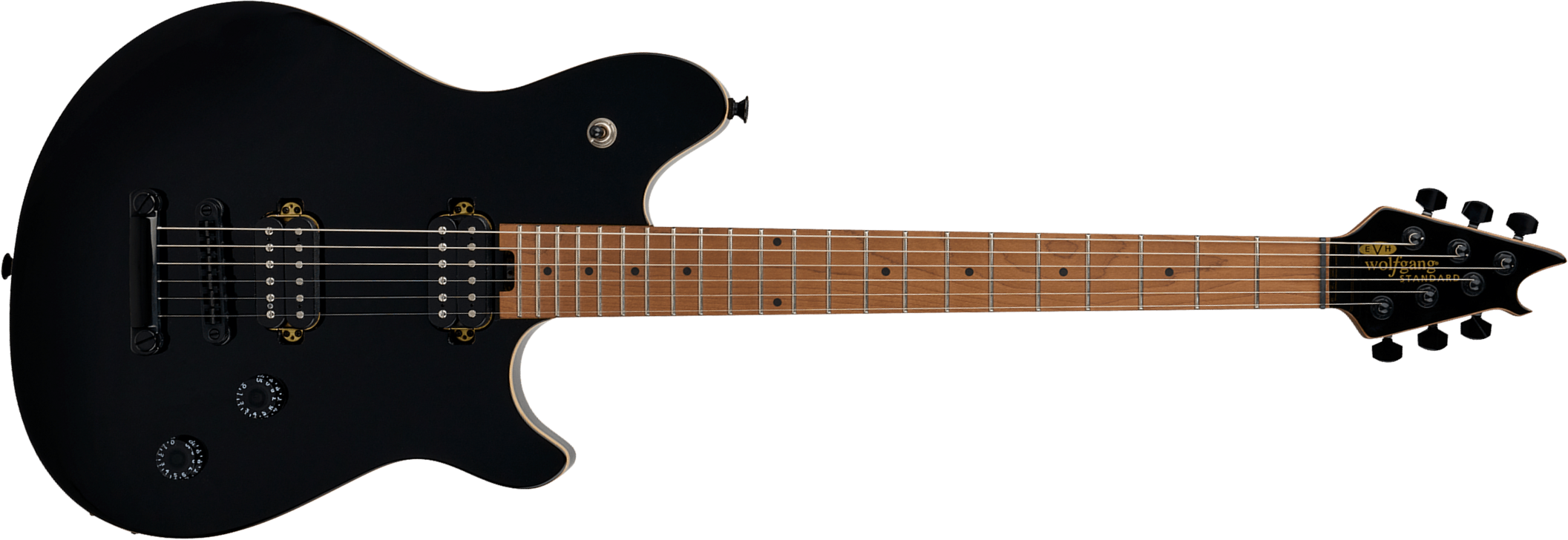 Evh Wolfgang Standard Tom Ind 2h Ht Mn - Gloss Black - Guitare Électrique MÉtal - Main picture