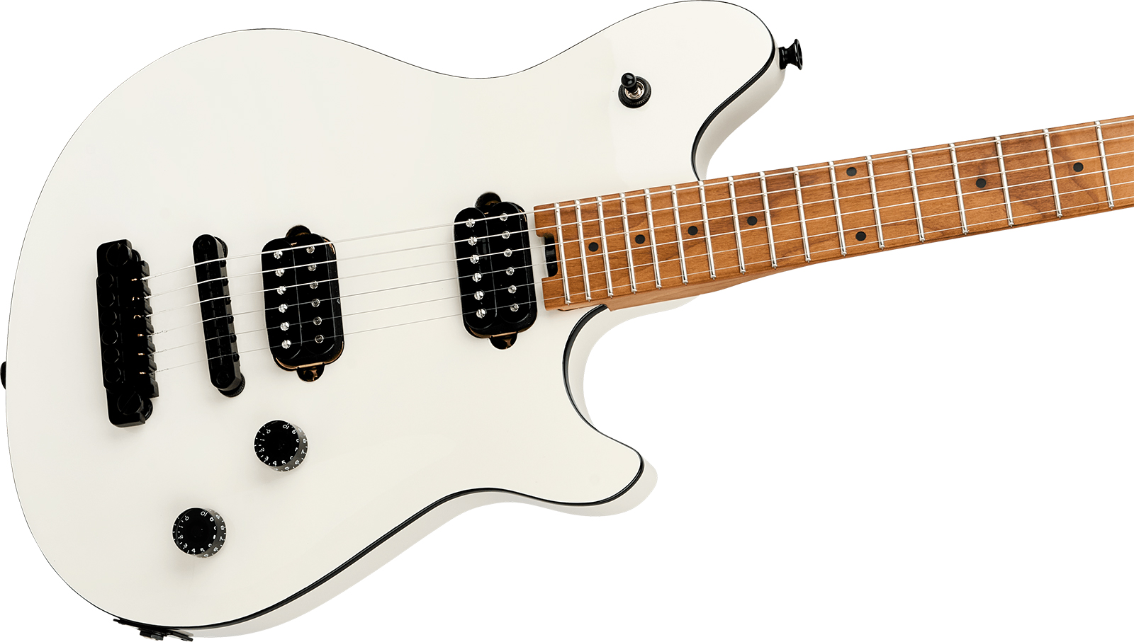 Evh Wolfgang Special Tom Mex 2h Ht Mn - Husk White - Guitare Électrique MÉtal - Variation 2