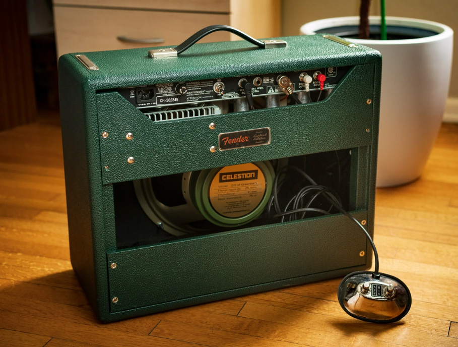 Fender 65 Princeton Reverb Ltd 15w 1x12 British Racing Green - Ampli Guitare Électrique Combo - Variation 2