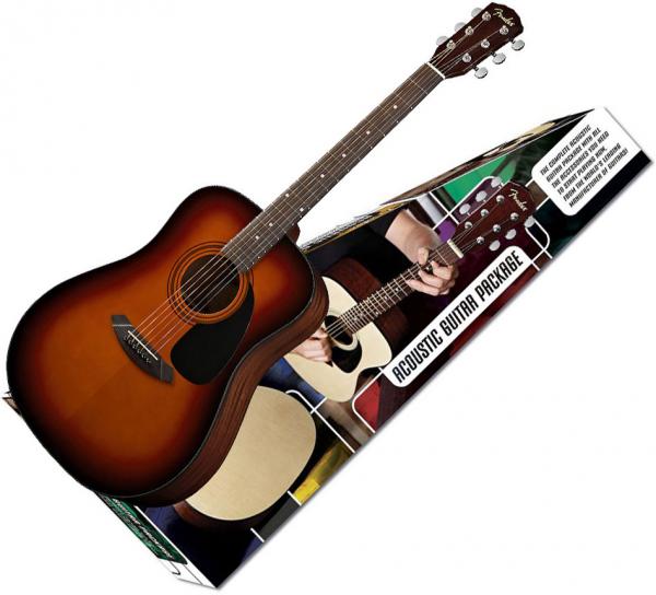 Pack Guitare Acoustique Fender Cd 60 Acoustic Pack Sunburst 8895