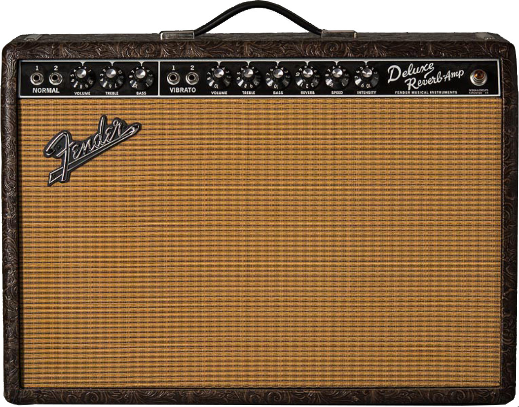 Fender 65 Deluxe Reverb Ltd 22w 1x12 Celestion Creamback Western - Ampli Guitare Électrique Combo - Main picture