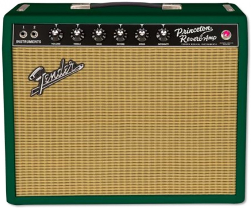 Fender 65 Princeton Reverb Ltd 15w 1x12 British Racing Green - Ampli Guitare Électrique Combo - Main picture