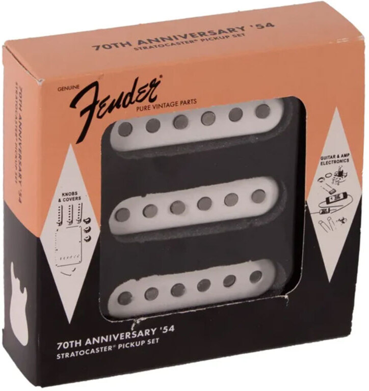 Fender 70th Anniversary 1954 Strat Pickup Set Simple-bobinage X3 - Micro Guitare Electrique - Main picture