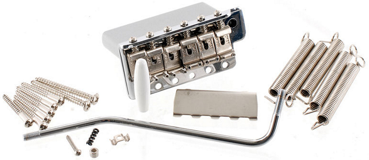 Fender American Vintage Series Strat Tremolo Assembly Left-hand Chrome - Vibrato Complet - Main picture